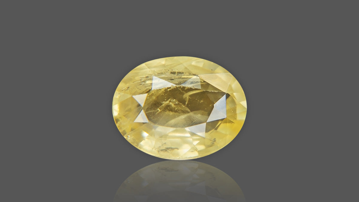 Buy 5.44 Carat Yellow Sapphire Stone from Only Natural Gemstones