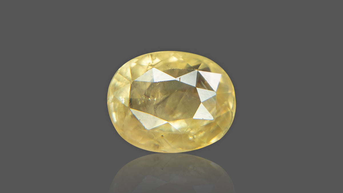 Buy 7.32 Carat Yellow Sapphire Stone from Only Natural Gemstones
