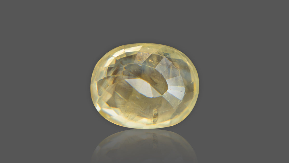 Buy Natural Ceylon (Sri Lanka) Yellow Sapphire weighing 7.32 Carat at Best Price