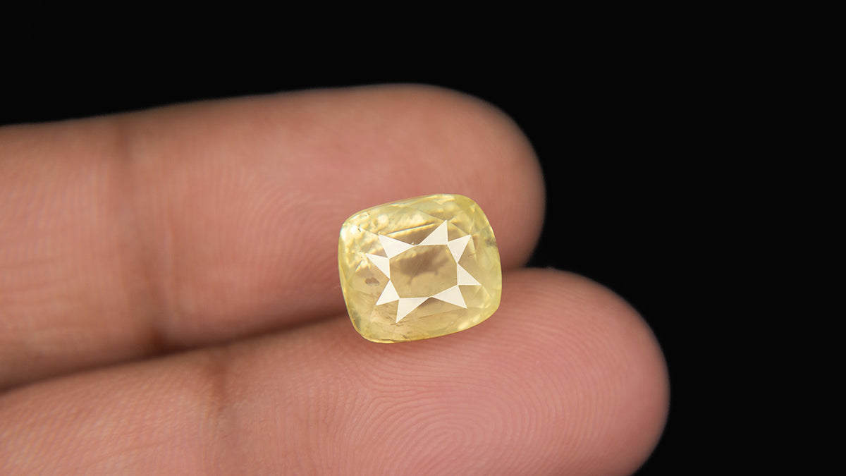 Buy Natural 8.26 Carat Yellow Sapphire Stone at best price online
