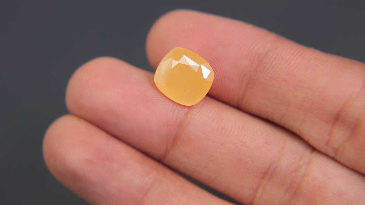 Buy Natural 5.85 Carat Yellow Sapphire Stone at best price online