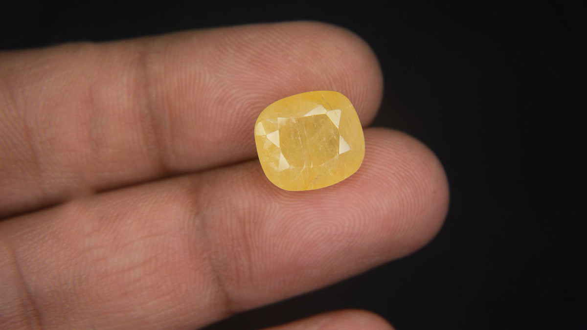 Buy Natural 8.80 Carat Yellow Sapphire Stone at best price online