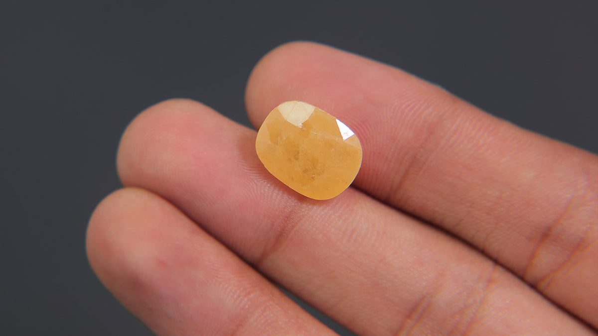 Buy Natural 8.71 Carat Yellow Sapphire Stone at best price online