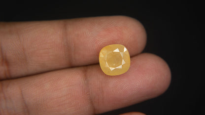 Buy Natural 7.03 Carat Yellow Sapphire Stone at best price online