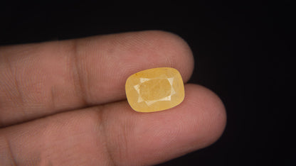 Buy Natural 6.82 Carat Yellow Sapphire Stone at best price online