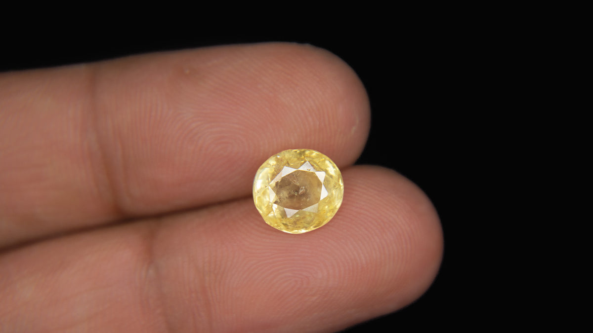 Buy Natural 3.53 Carat Yellow Sapphire Stone at best price online
