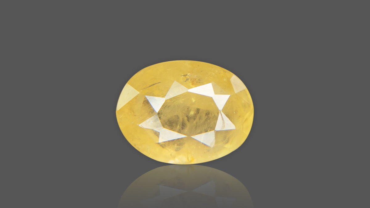 Buy 5.98 Carat Yellow Sapphire Stone from Only Natural Gemstones