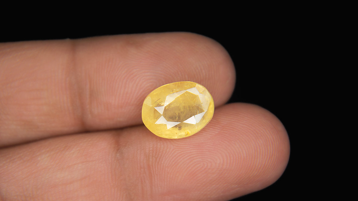 Buy Natural 5.98 Carat Yellow Sapphire Stone at best price online
