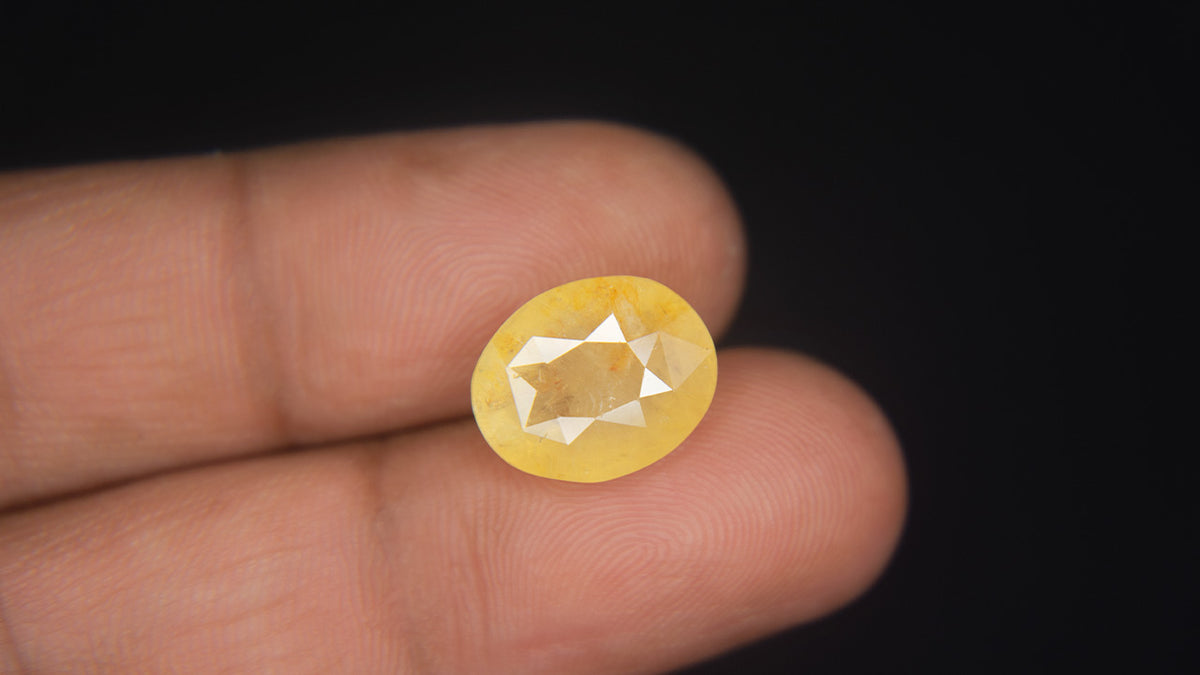 Buy Natural 9.47 Carat Yellow Sapphire Stone at best price online