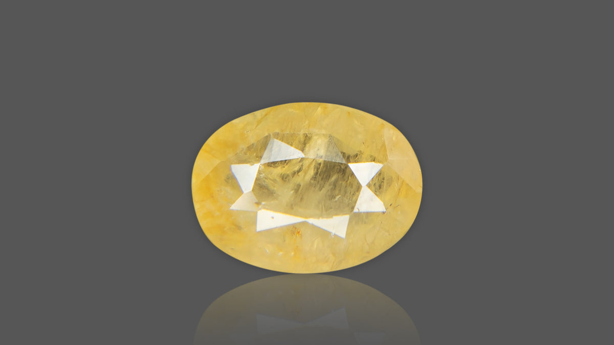 Buy 7.39 Carat Yellow Sapphire Stone from Only Natural Gemstones
