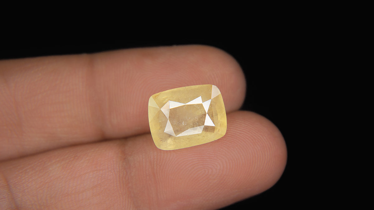 Buy Natural 8.57 Carat Yellow Sapphire Stone at best price online