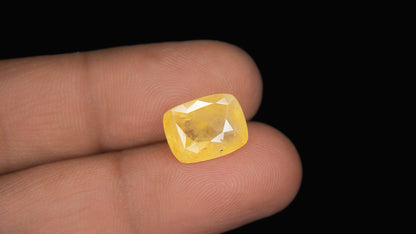 Buy Natural 6.75 Carat Yellow Sapphire Stone at best price online