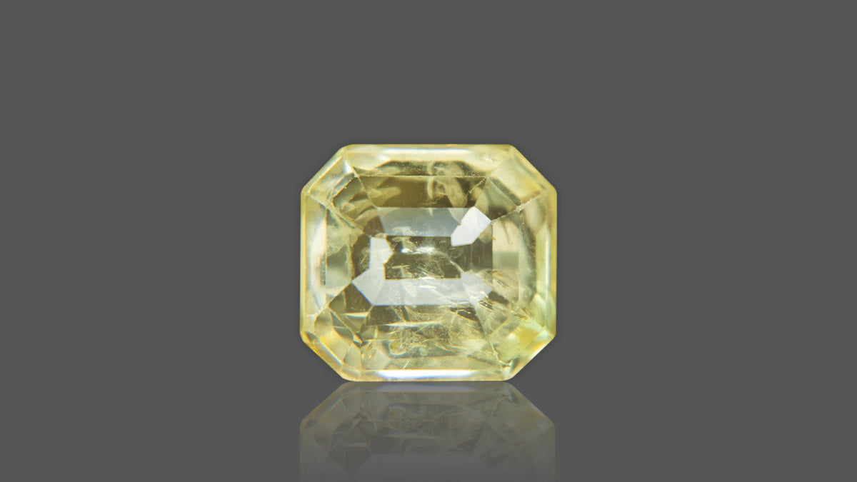 Buy Natural Ceylon (Sri Lanka) Yellow Sapphire weighing 7.48 Carat at Best Price
