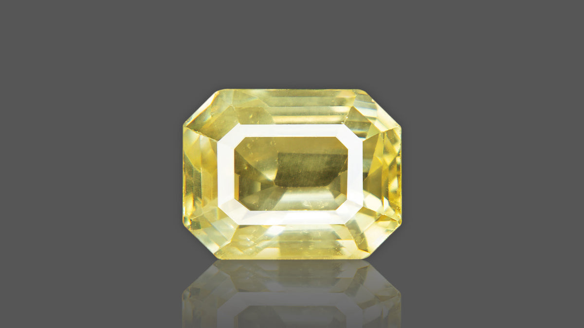Buy 7.06 Carat Yellow Sapphire Stone from Only Natural Gemstones