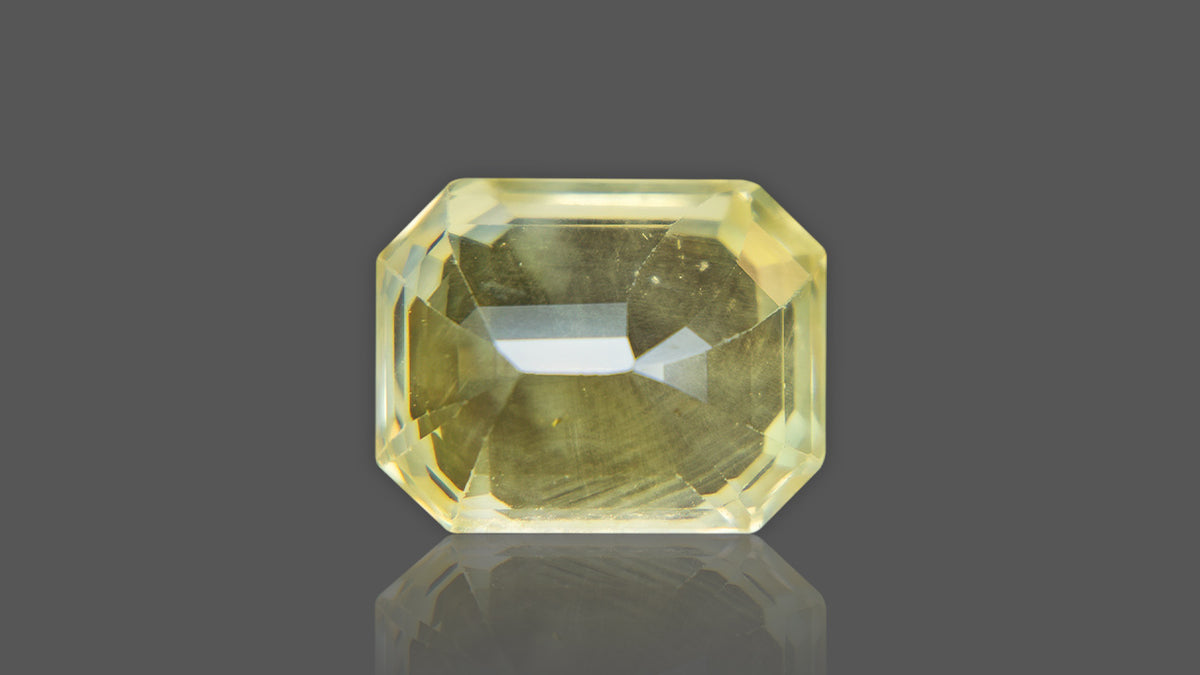 Buy Natural Ceylon (Sri Lanka) Yellow Sapphire weighing 7.06 Carat at Best Price