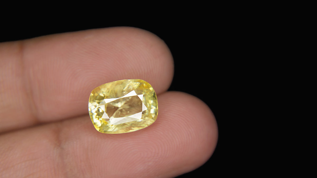 Buy Natural 8.53 Carat Yellow Sapphire Stone at best price online