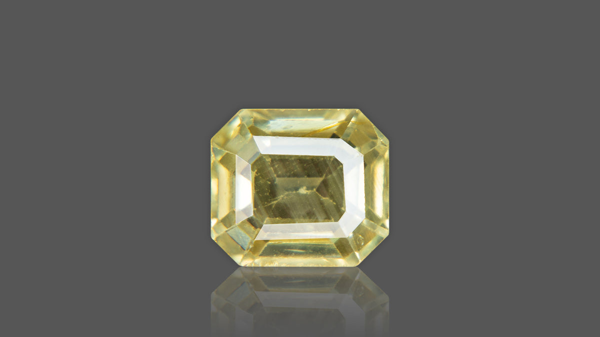 Buy 6.39 Carat Yellow Sapphire Stone from Only Natural Gemstones