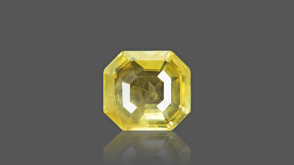 Buy 7.55 Carat Yellow Sapphire Stone from Only Natural Gemstones