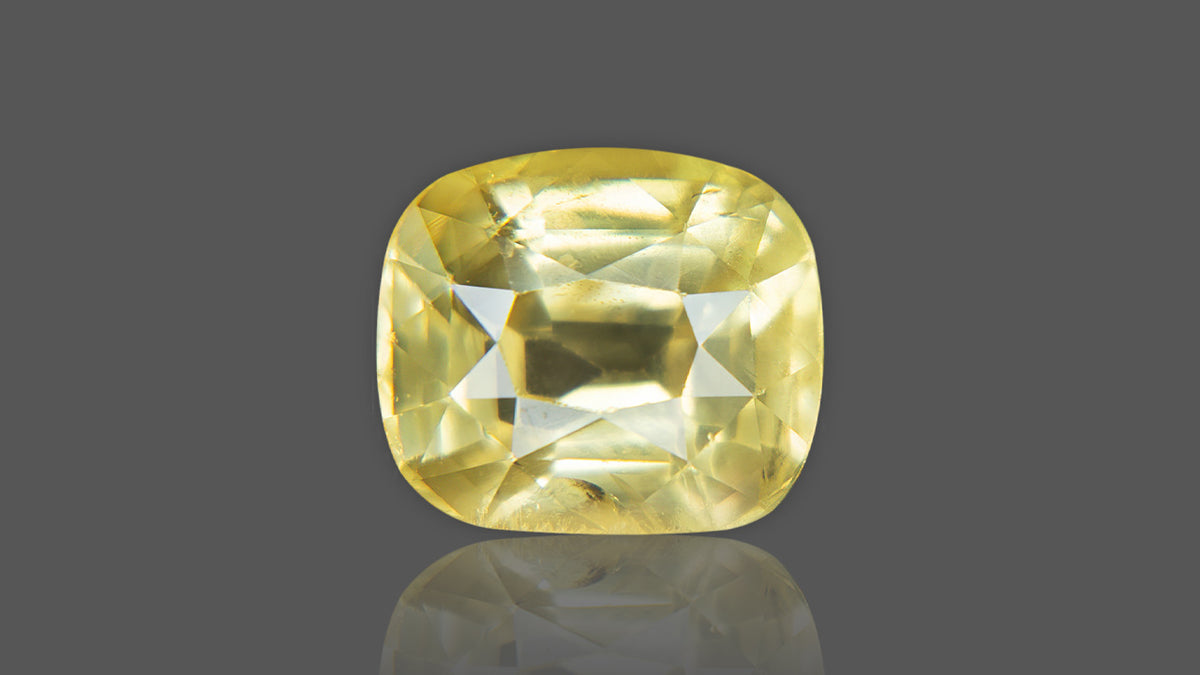 Buy 6.45 Carat Yellow Sapphire Stone from Only Natural Gemstones
