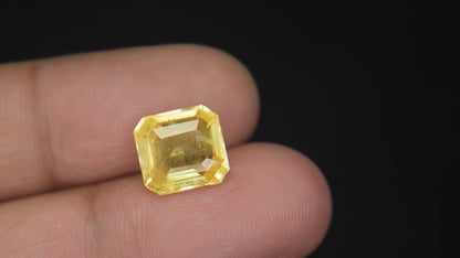 Buy Natural 6.58 Carat Yellow Sapphire Stone at best price online