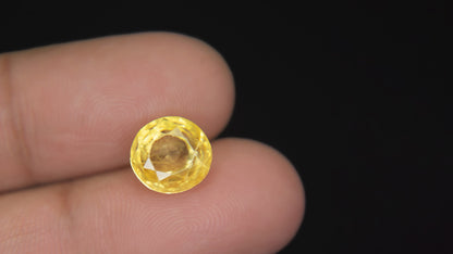 Buy Natural 6.62 Carat Yellow Sapphire Stone at best price online