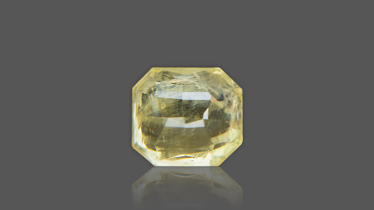 Buy Natural Ceylon (Sri Lanka) Yellow Sapphire weighing 7.12 Carat at Best Price