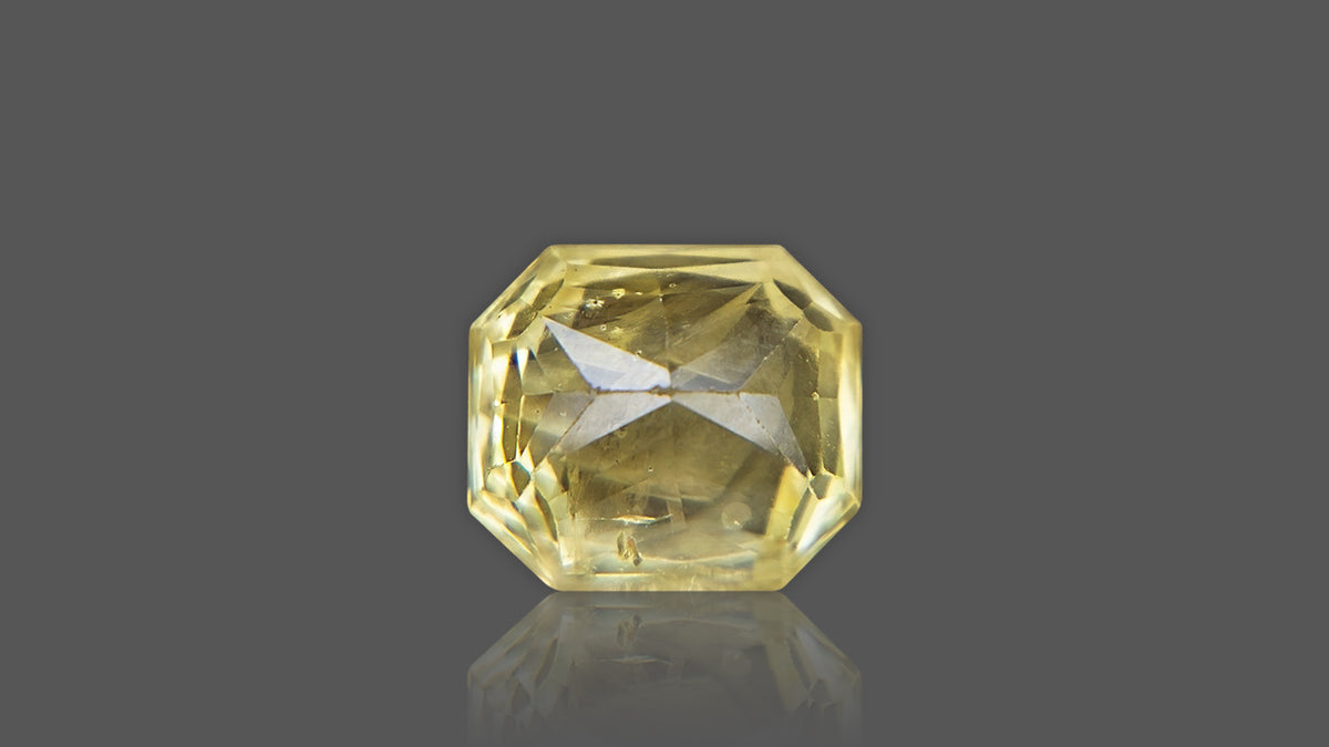 Buy Natural Ceylon (Sri Lanka) Yellow Sapphire weighing 5.49 Carat at Best Price