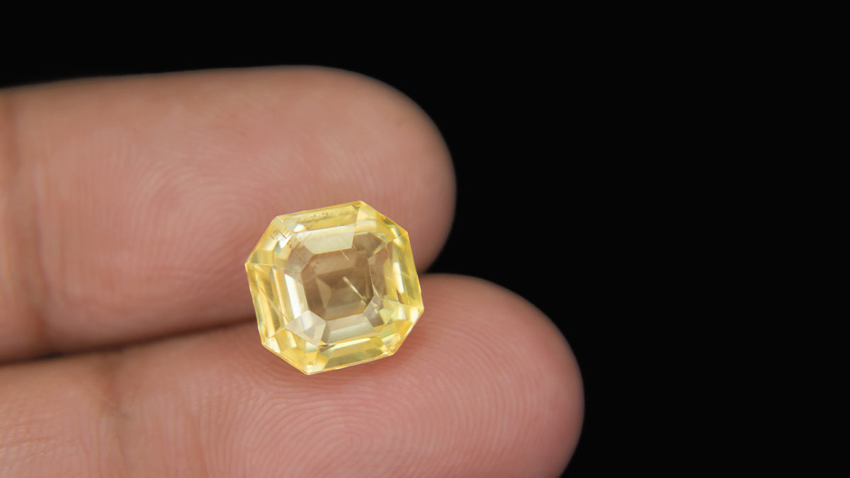 Buy Natural 7.38 Carat Yellow Sapphire Stone at best price online