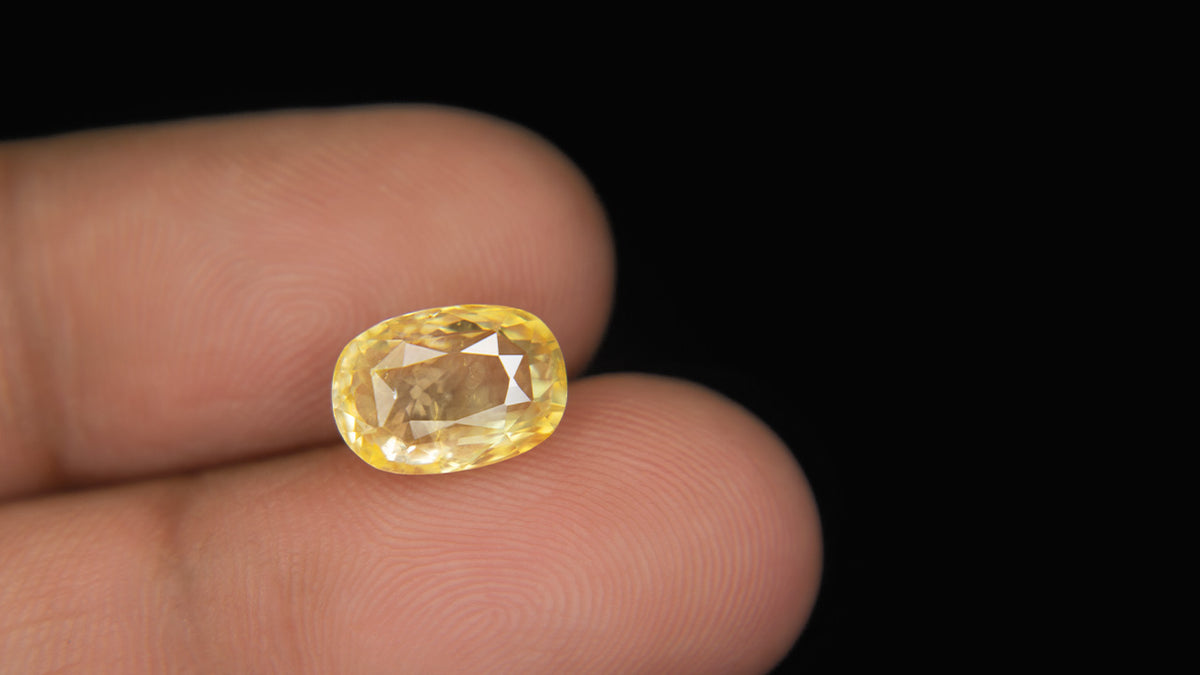 Buy Natural 5.03 Carat Yellow Sapphire Stone at best price online