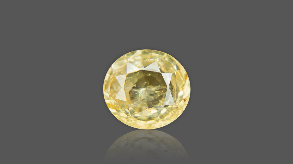 Buy 6.02 Carat Yellow Sapphire Stone from Only Natural Gemstones
