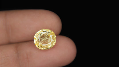 Buy Natural 6.02 Carat Yellow Sapphire Stone at best price online