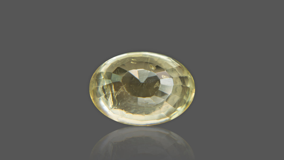 Buy Natural Ceylon (Sri Lanka) Yellow Sapphire weighing 6.56 Carat at Best Price