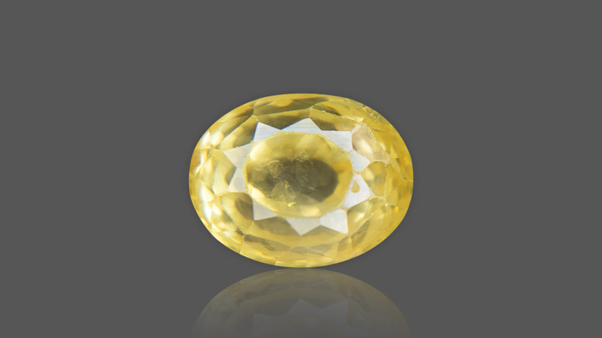 Buy 6.37 Carat Yellow Sapphire Stone from Only Natural Gemstones