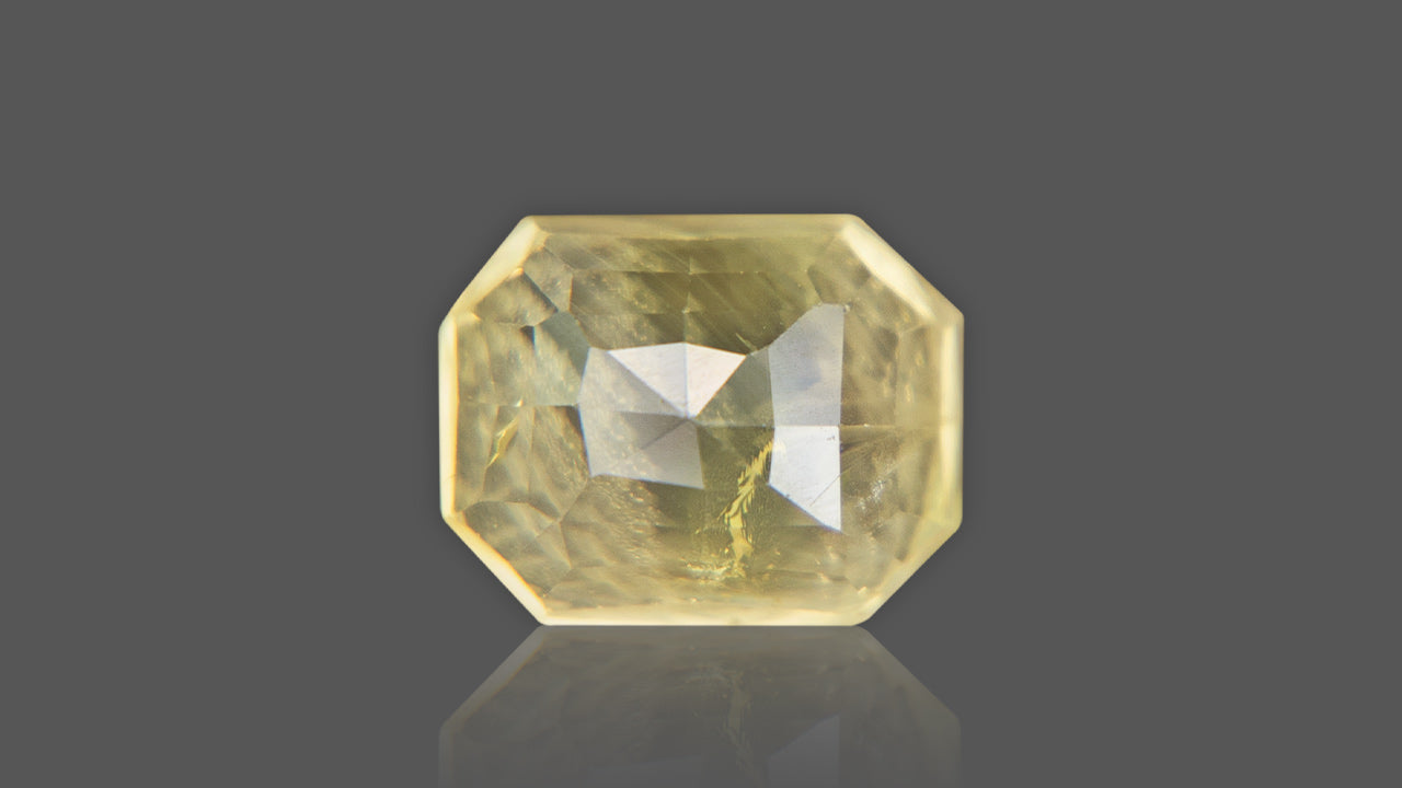 Buy Natural Ceylon (Sri Lanka) Yellow Sapphire weighing 8.50 Ratti at Best Price
