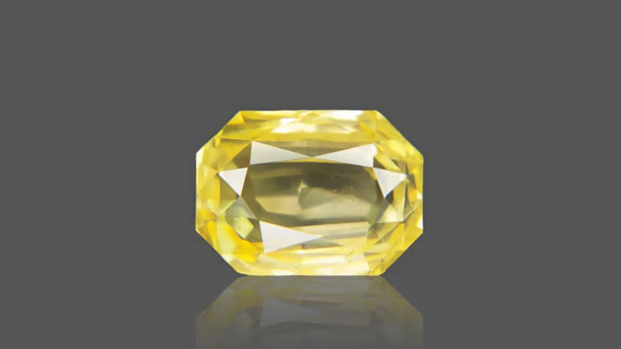Buy 5.83 Carat Yellow Sapphire Stone from Only Natural Gemstones